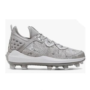 Under Armour Harper 8 Elite TPU Baseball Cleats Silver/Grey-White